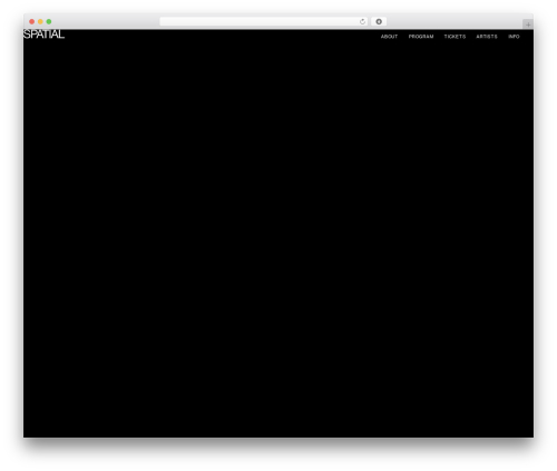 Theme WordPress Base theme — Program Studio - spatial-festival.program.studio