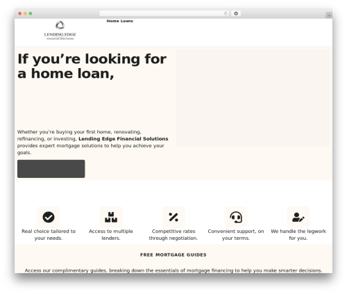 WordPress theme Hello Elementor - lendingedgefs.smartonline.com.au