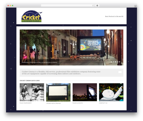 WordPress theme Uber - cricketcinema.com