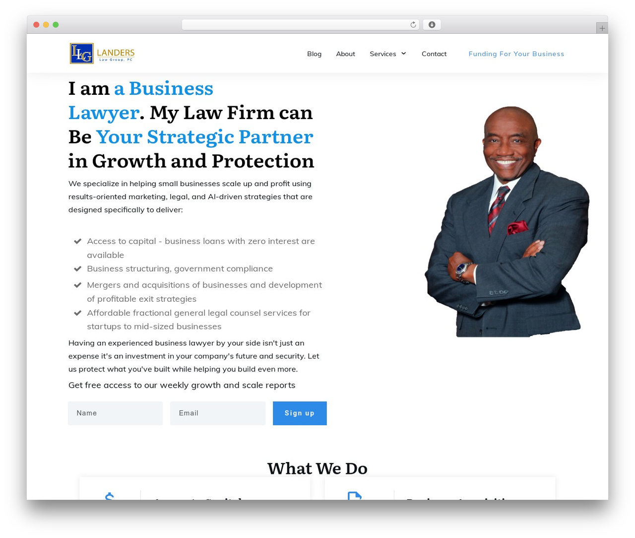 WordPress website theme Thrive Theme Builder - landerslaw.com WordPress website theme Thrive Theme Builder - landerslaw.com