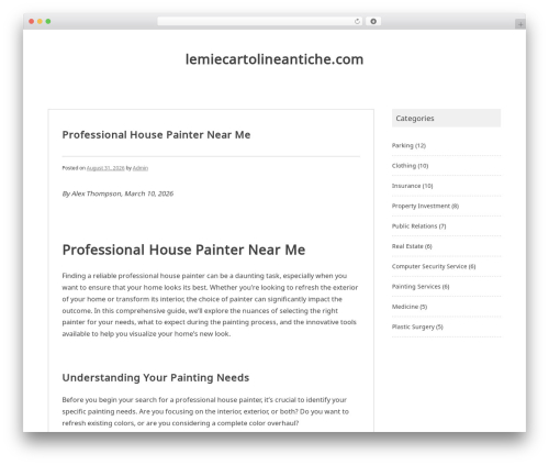 Noto Simple WordPress theme free - lemiecartolineantiche.com