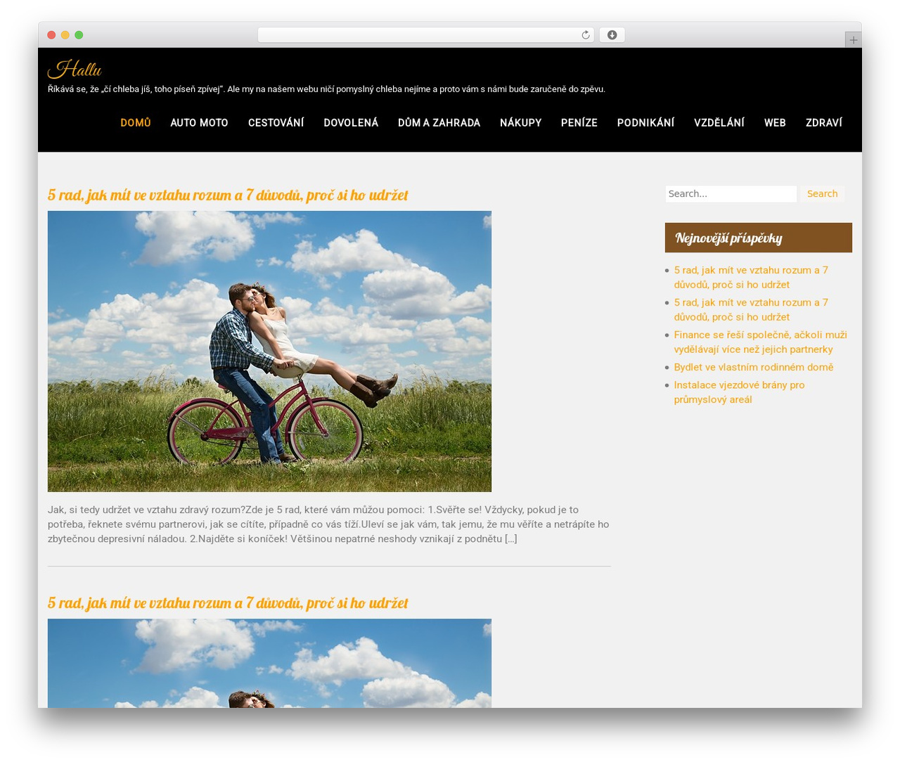 WordPress theme Bread and Cake - hallu.cz WordPress theme Bread and Cake - hallu.cz