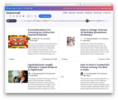 Blogsy WordPress blog theme - gatormail.us Blogsy WordPress blog theme - gatormail.us