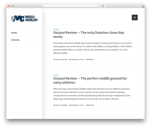 ESKIMO WordPress theme - musclechemistry.com
