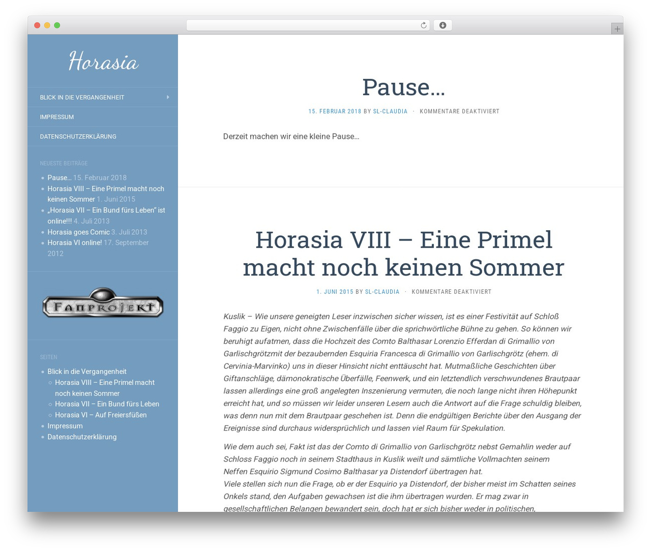 Flat theme WordPress - horasia.com