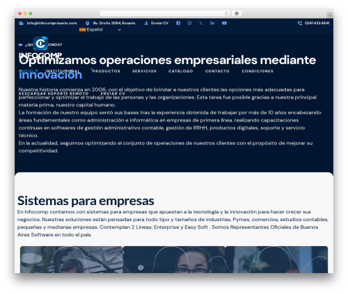 Infocomp WordPress theme - infocomprosario.com