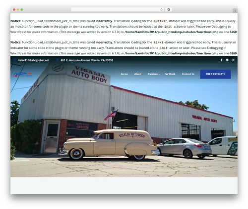 Autixir core WordPress plugin - visaliaautobody.com