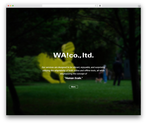 WA!basic. business WordPress theme - wacoltd.com