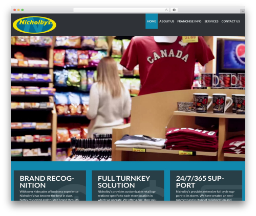 WordPress theme Cherry Framework - nicholbys.com