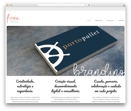 WordPress theme cherry - flaviacox.com