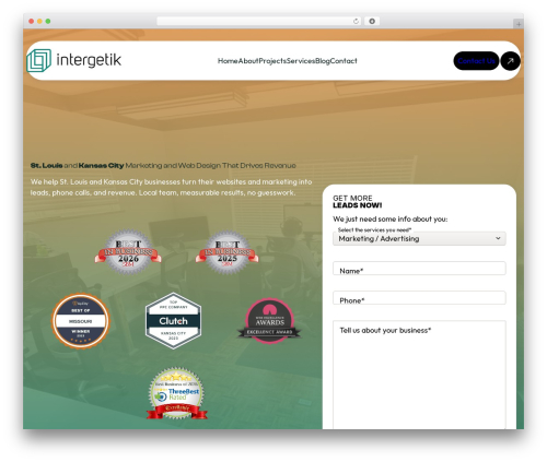 WordPress website theme IntergetikTwo - intergetik.com