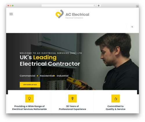 Boldman WordPress theme - ac-elec.co.uk