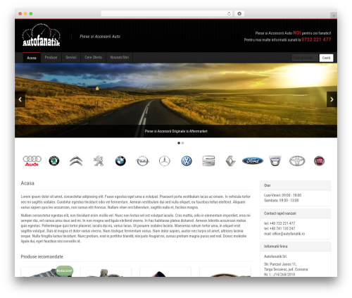 Bootstrap Auto WordPress theme - autofanatik.ro Bootstrap Auto WordPress theme - autofanatik.ro