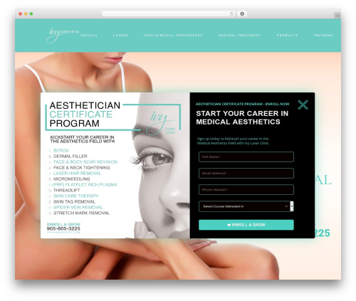 Chea theme WordPress - ivylaserclinic.com