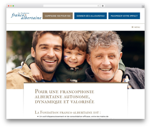 Fondation FA WordPress theme - fondationfa.ca