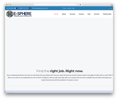 Iwjob WordPress plugin - espherecareers.com