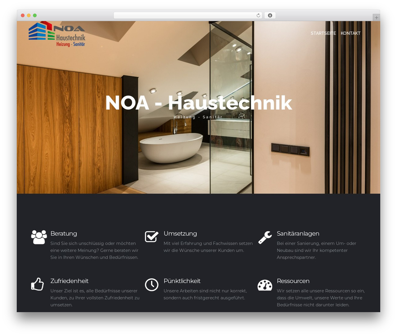 Theme WordPress Stream - noa-haustechnik.ch