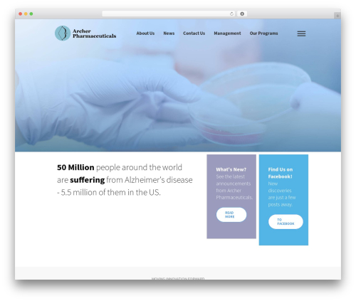 Gemini WordPress theme - archerpharmaceuticals.com