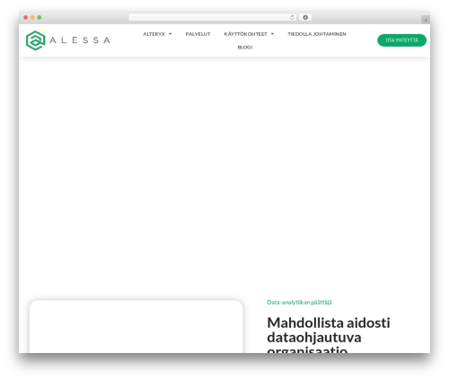 Hello Elementor WordPress theme - alessa.fi