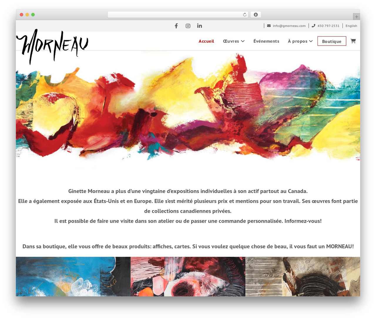 Theme Client WordPress theme - gmorneau.com