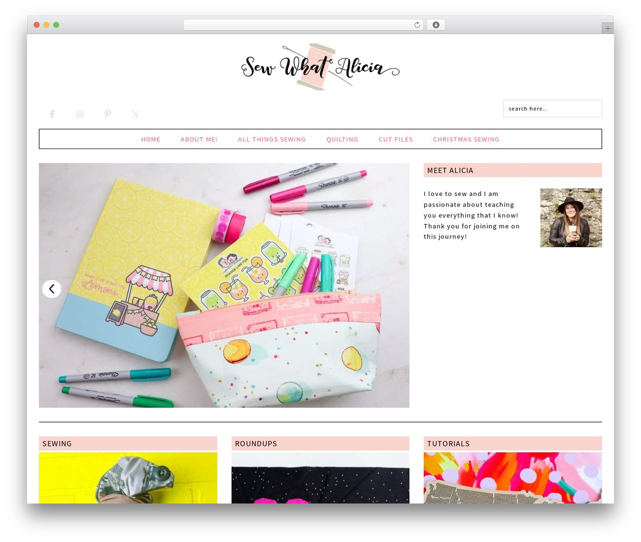 Theme WordPress Genesis - sewwhatalicia.com Theme WordPress Genesis - sewwhatalicia.com