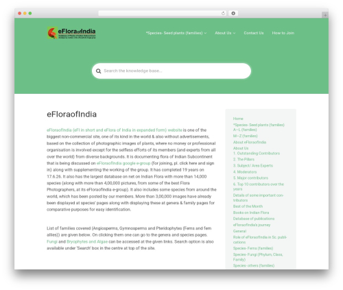 Theme WordPress KnowAll - efloraofindia.com
