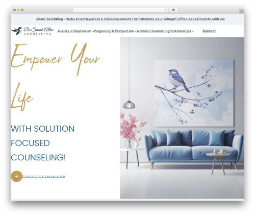 Utopian theme WordPress - drsarahallen.com