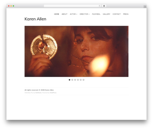 WordPress theme Workality Plus - karenallen-actor-director.com