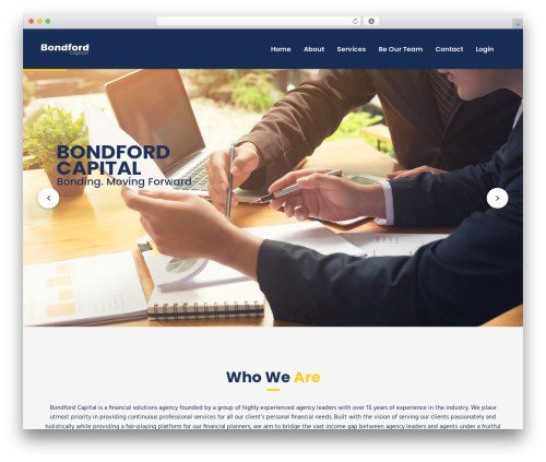 WordPress theme UnfinityPlus - bondfordcapital.com