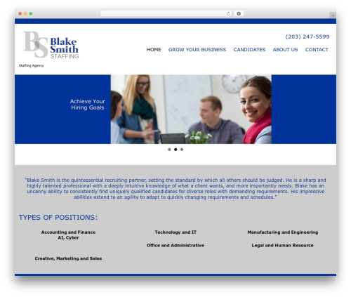 cherry WordPress theme - blakesmithstaffing.com