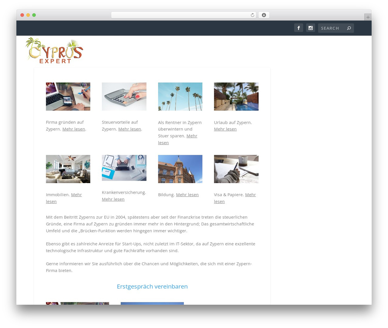 Extra WordPress theme - cyprus-expert.com