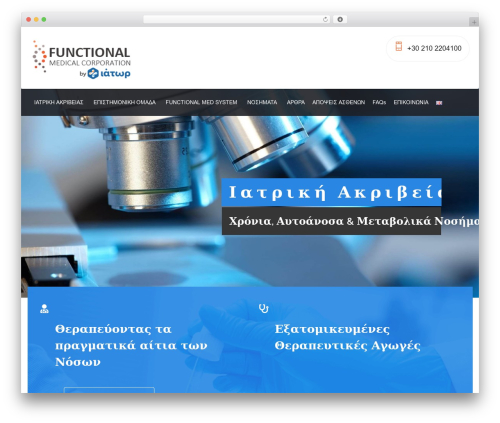 Health medical WordPress theme - functionalmedsystem.com