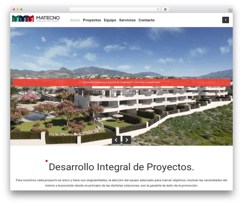 WordPress theme Cherry Framework - matecno.es