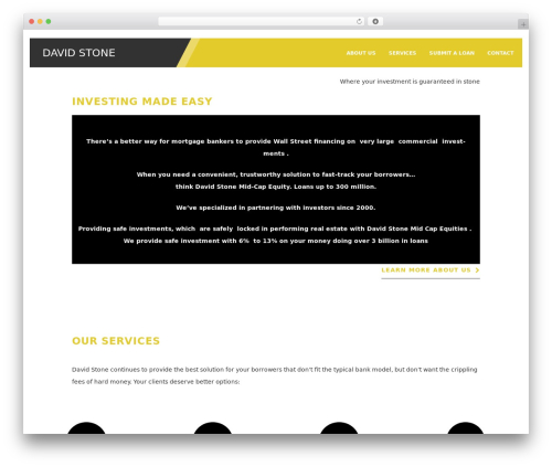 WordPress theme Cherry Framework - davidstonefunding.com