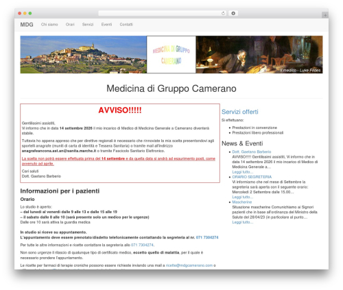 wp-bootstrap theme WordPress - mdgcamerano.com
