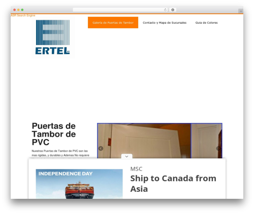 discoverpro theme WordPress - puertasdetambordepvc.com