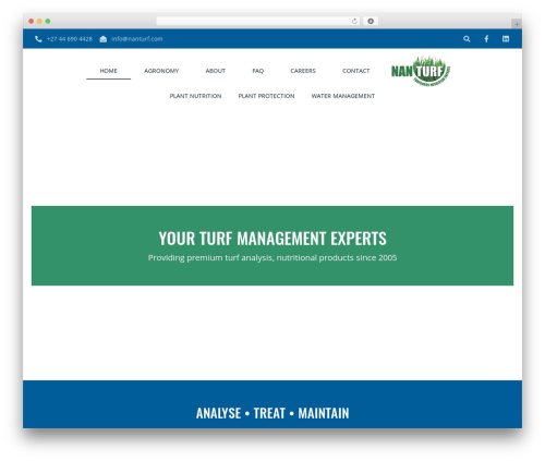 Hello Elementor WordPress theme - nanturf.com