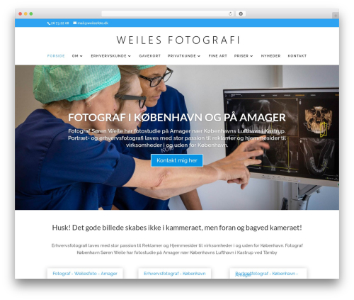 WP theme Divi - weilesfoto.dk