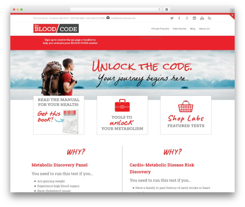 bloodCode WordPress theme - thebloodcode.com