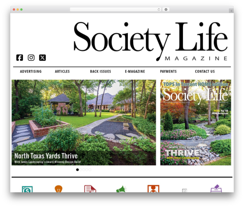 Bootstrap Basic free WordPress theme - societylifemagazine.com