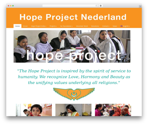 Catalyst best WordPress theme - hopeproject.nl