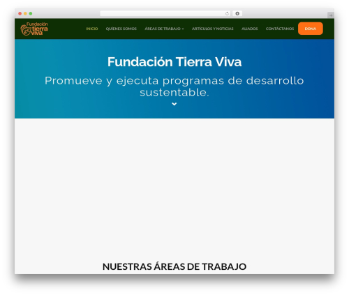 Flat Bootstrap free WordPress theme - tierraviva.org