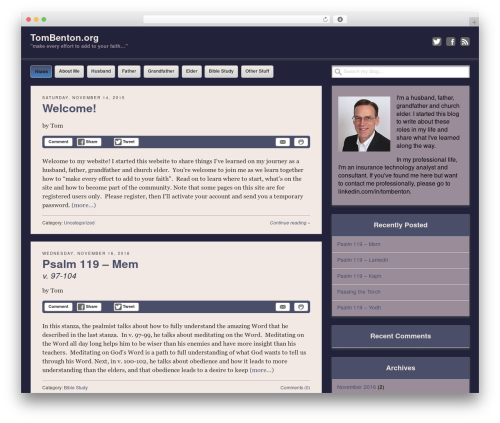 Get Noticed! WordPress theme - tombenton.org