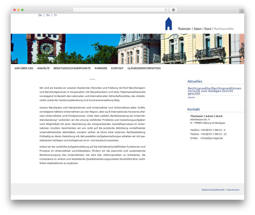 picoTAS WordPress theme - tas-legal.de