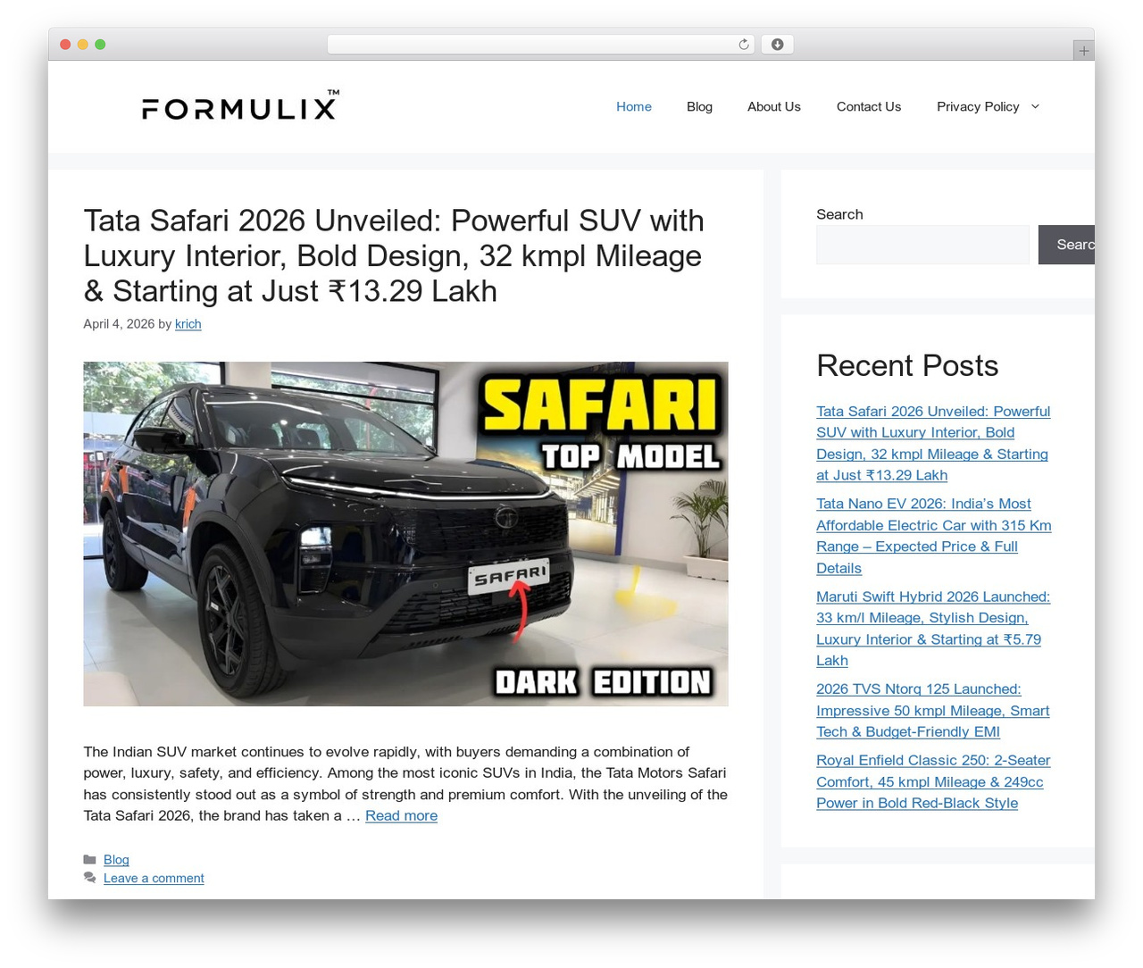WordPress theme GeneratePress - formulix.in WordPress theme GeneratePress - formulix.in
