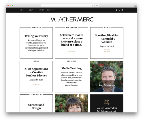 WordPress theme YonkersWP - ackermerc.com