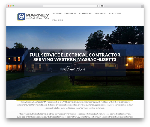 Divi WordPress theme - marneyelectric.com