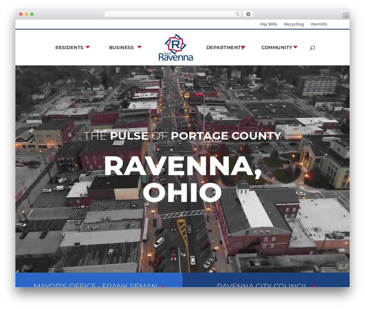 Divi Child Theme WordPress theme - www.ravennaoh.gov