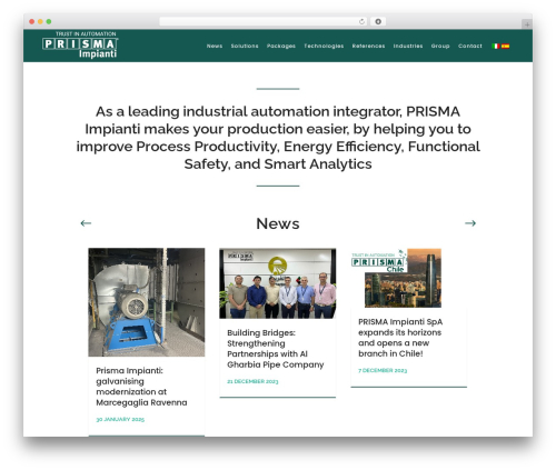 dpsb WordPress theme - prismagroup.it