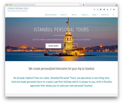 Fluida Plus WordPress theme design - istanbulpersonaltours.com
